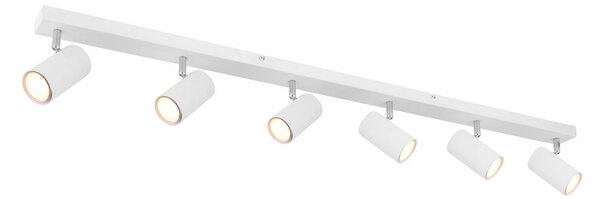 Stropné bodové svietidlo / spot 6x GU10 biela IP20 GLOBO lighting ROBBY 57911-6DW