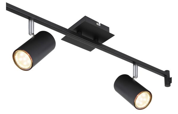 Stropné bodové svietidlo / spot 6x GU10 čierna matná IP20 GLOBO lighting ROBBY 57910-6B