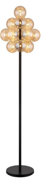 Stojacia lampa 13x G9 čierna matná, jantárová IP20 GLOBO lighting CONOR 56146S