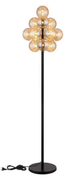 Stojacia lampa 13x G9 čierna matná, jantárová IP20 GLOBO lighting CONOR 56146S