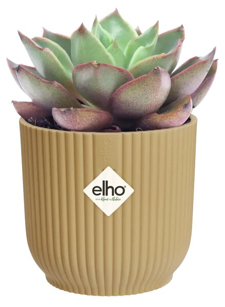 Elho plastový kvetináč Vibes fold butter yellow Ø 11 cm