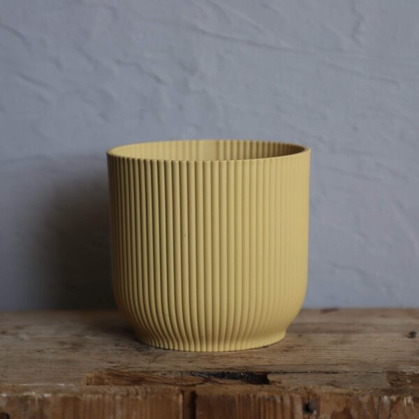 Elho plastový kvetináč Vibes fold butter yellow Ø 11 cm