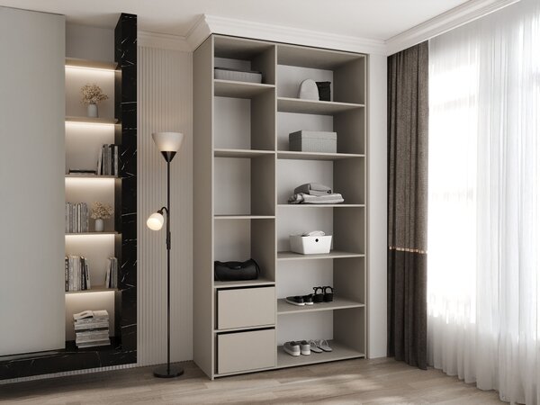 Šatníková skriňa Como 3 130x246x50 - kašmír