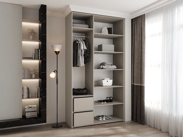 Šatníková skriňa Como 3 130x246x50 - kašmír
