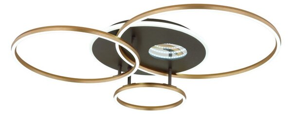 Stropné svietidlo LED 2700–6500K zlatá, antracitová IP20 GLOBO lighting INVERTINA 48466-54 časovač