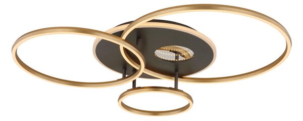 Stropné svietidlo LED 2700–6500K zlatá, antracitová IP20 GLOBO lighting INVERTINA 48466-54 časovač