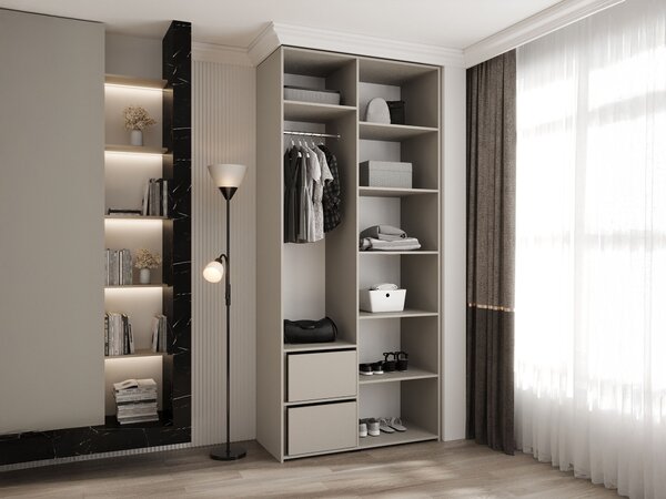 Šatníková skriňa Como 3 110x246x50 - kašmír