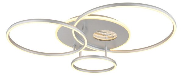 Stropné svietidlo LED 2700–6500K strieborná IP20 GLOBO lighting INVERTINA 48466-54A časovač