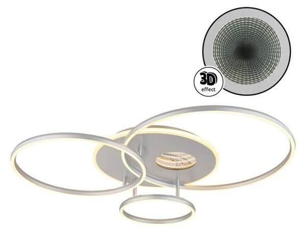 Stropné svietidlo LED 2700–6500K strieborná IP20 GLOBO lighting INVERTINA 48466-54A časovač