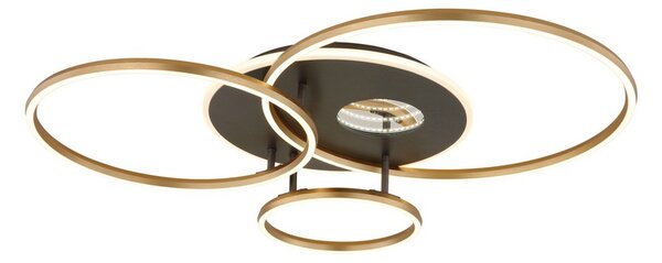 Stropné svietidlo LED 2700–6500K zlatá, antracitová IP20 GLOBO lighting INVERTINA 48466-54 časovač