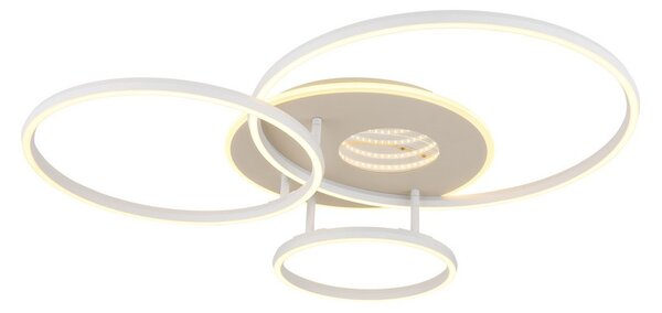 Stropné svietidlo LED 2700–6500K piesková, biela IP20 GLOBO lighting INVERTINA 48466B-40 časovač