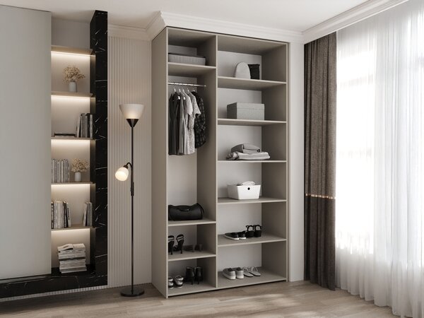 Šatníková skriňa Como 3 130x246x50 - kašmír
