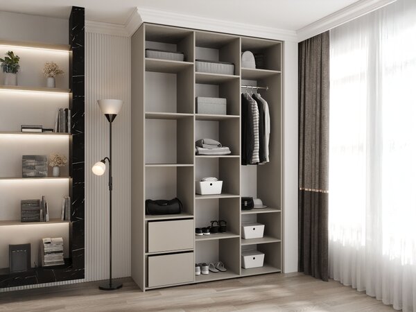Šatníková skriňa Como 3 150x246x50 - kašmír