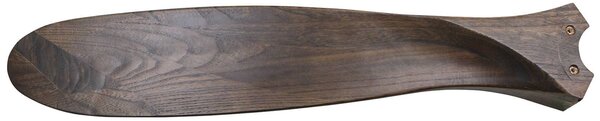 Stropný ventilátor ECO GENUINO, chróm/orech, Ø 122 cm, tichý, Tmavé drevo, Obývacia izba / jedáleň, Drevo, Moderný