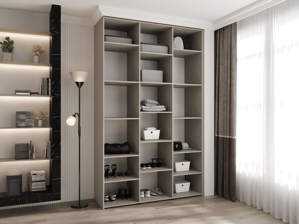 Šatníková skriňa Como 3 150x246x50 - kašmír
