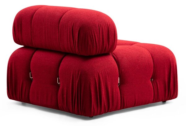 Hanah Home Rohová modulárna sedacia súprava Bubble 288 cm s taburetom červená