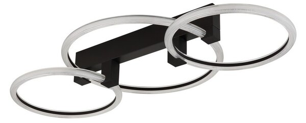 Stropné svietidlo LED 3000K čierna matná IP20 GLOBO lighting FLETCHER 48050D2S