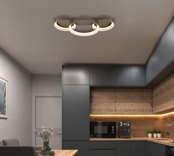 Stropné svietidlo LED 3000K kávová IP20 GLOBO lighting SYRAKUS 48048D2