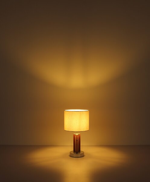 Stojacia lampa 1x E27 hnedá, prírodná IP20 GLOBO lighting TAUGUS 41730246