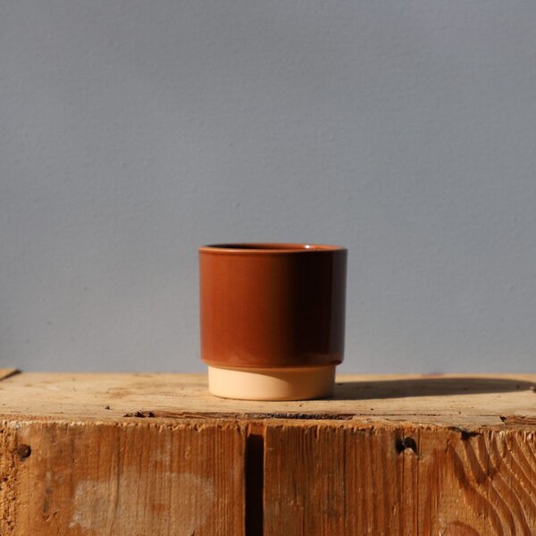 Kvetináč Eno Duo dusty terracotta Ø 7 cm