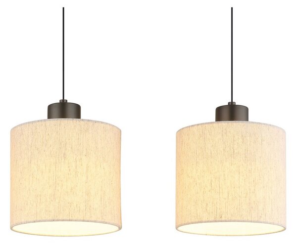 Závesné svietidlo LED 3000K čierny chróm, krémová IP20 GLOBO lighting THEA 31540308