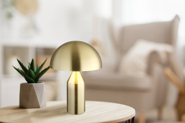 Stolná lampa 2x E27 mosadzná IP20 GLOBO lighting ATOMA 21030M