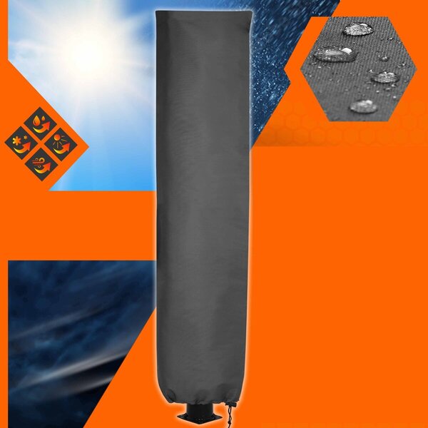 Kryt solárnej sprchy COVER, 220 x 70 cm, čierna Monzana