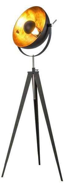 Stojacia lampa 1x E27 čierna, zlatá IP20 GLOBO lighting BOWY 40150145X