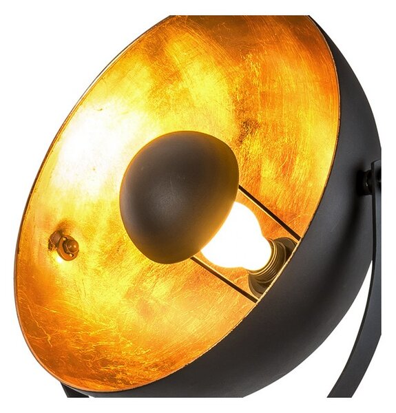 Stojacia lampa 1x E27 čierna, zlatá IP20 GLOBO lighting BOWY 40150145X