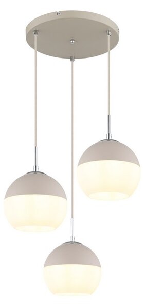 Závesné svietidlo 3x E27 piesková, opálová IP20 GLOBO lighting RAGUSA 15999-3HR