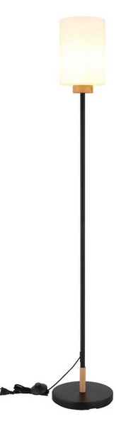 Stojacia lampa 1x E27 čierna, opálová IP20 GLOBO lighting ROWENA 15977S