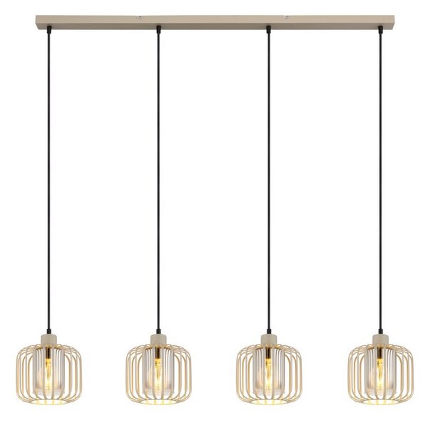 Závesné svietidlo 4x E27 piesková IP20 GLOBO lighting ALFRED 15758-4H