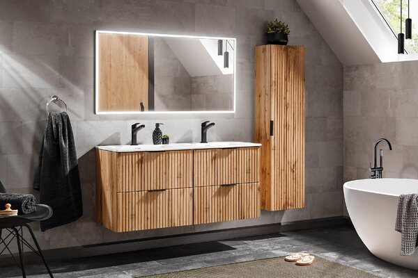 Kúpeľňová skrinka s umývadlom ADEL Oak U80/1 | 80 cm