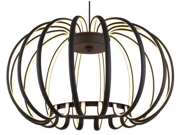 Závesné svietidlo LED 3000K čierna matná IP20 GLOBO lighting RIBBON 15946B