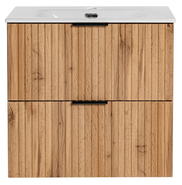 Kúpeľňová skrinka s umývadlom ADEL Oak U60/1 | 60 cm