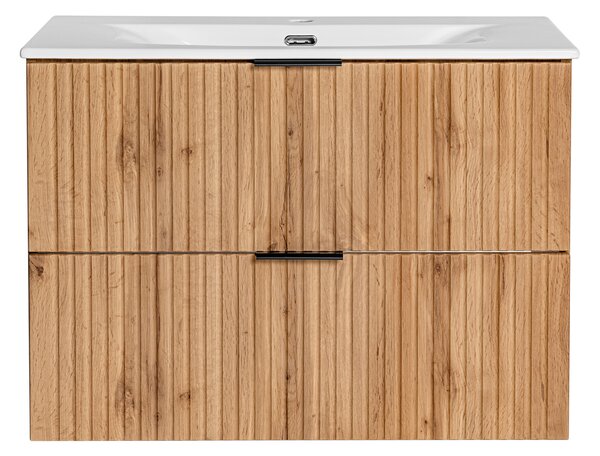 Kúpeľňová skrinka s umývadlom ADEL Oak U80/1 | 80 cm