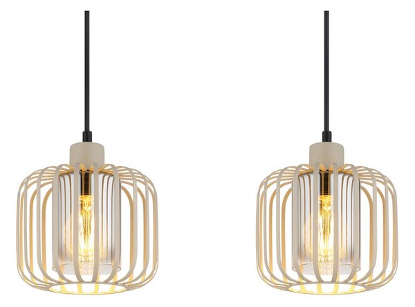 Závesné svietidlo 4x E27 piesková IP20 GLOBO lighting ALFRED 15758-4H