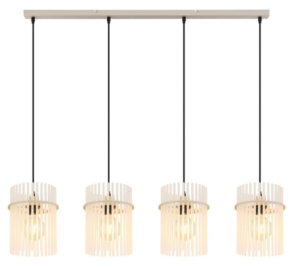 Závesné svietidlo 4x E27 piesková IP20 GLOBO lighting GORLEY 15698-4HB