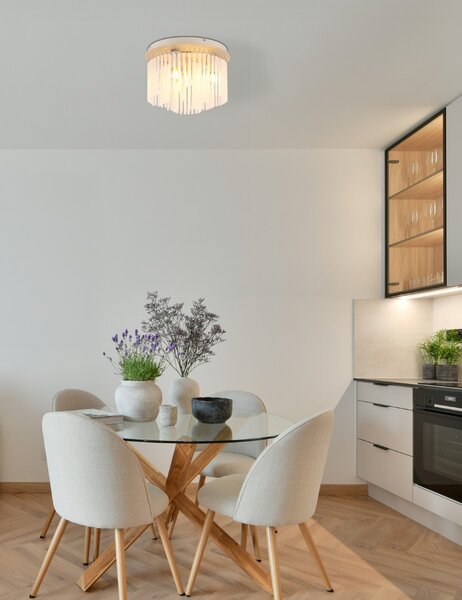Stropné svietidlo 5x E14 piesková IP20 GLOBO lighting GORLEY 15698DB
