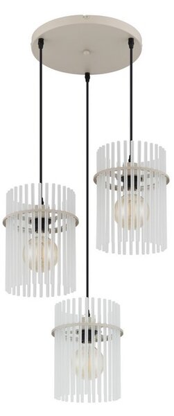 Závesné svietidlo 3x E27 piesková IP20 GLOBO lighting GORLEY 15698-3HRB