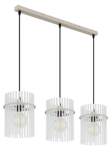 Závesné svietidlo 3x E27 piesková IP20 GLOBO lighting GORLEY 15698-3HB