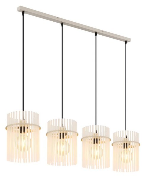 Závesné svietidlo 4x E27 piesková IP20 GLOBO lighting GORLEY 15698-4HB