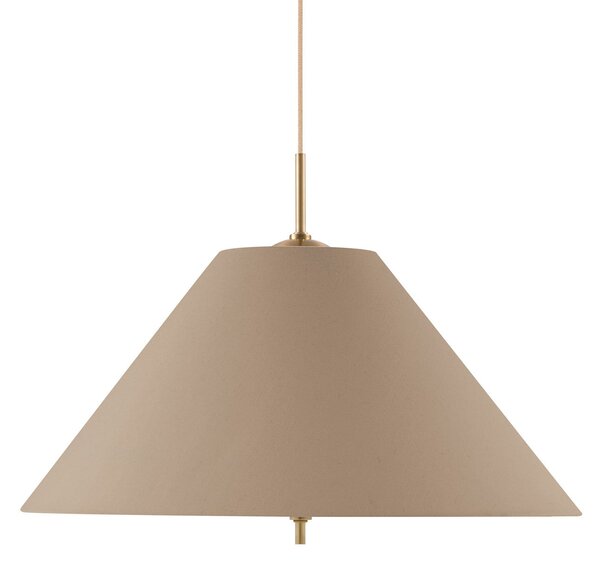 Závesné svietidlá Globen Lighting, IRIS, stmievateľné, Hnedá / Hrdzavá, Obývacia izba, Tkanina / Textil, Škandinávsky
