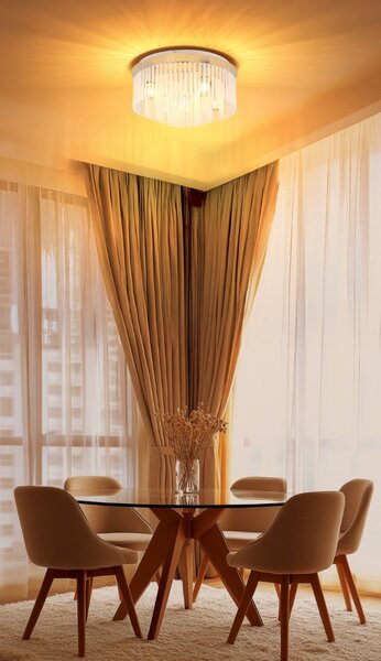 Stropné svietidlo 5x E27 piesková IP20 GLOBO lighting GORLEY 15698D1B