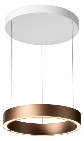 Závesné svietidlá LOOM DESIGN, Velora, stmievateľné, Hnedá / Hrdzavá, Obývacia izba, Hliník, Moderný