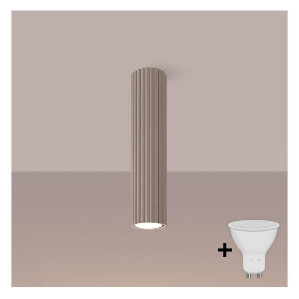 Brilagi - LED bodové svietidlo CRESTO 1xGU10/10W/230V 30 cm taupe