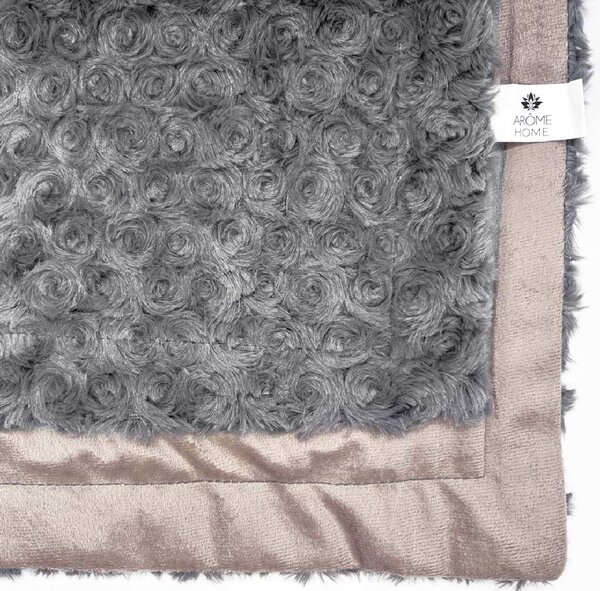 ARÔME HOME Luxusná deka, Spiral tmavo šedá ARÔME HOME