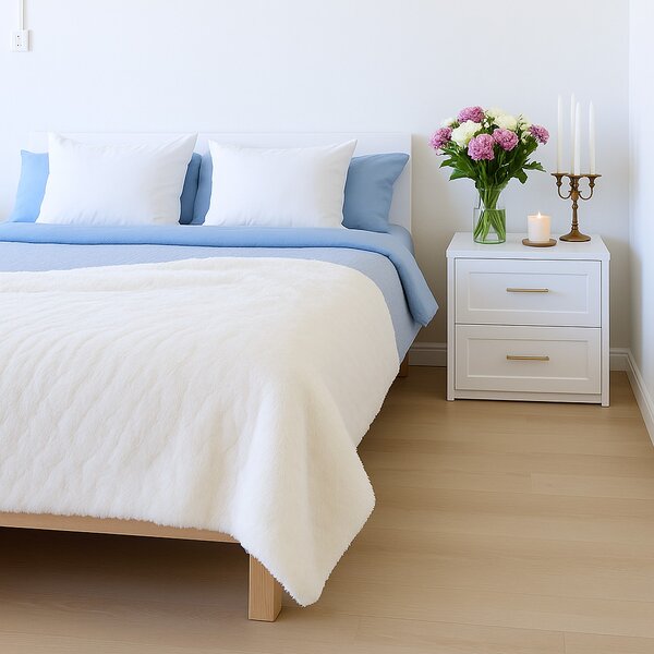 ARÔME HOME Luxusná deka, Chevron biela ARÔME HOME