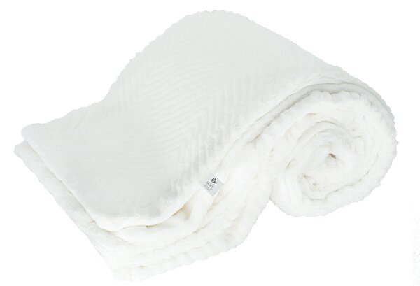 ARÔME HOME Luxusná deka, Chevron biela ARÔME HOME