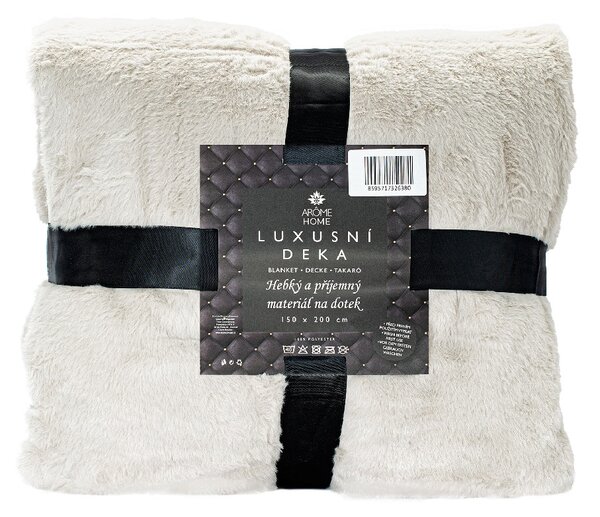 ARÔME HOME Luxusná deka, Velvet biela ARÔME HOME